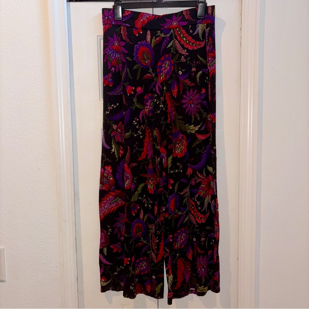 Ralph Lauren Women Wide Leg Pants Pull On Palazzo Viscose Blend